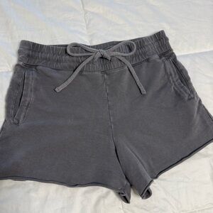 Women's Gray Lacusa cotton shorts